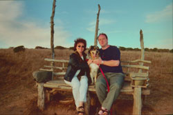 Toby with his parents and his brother Sebastian